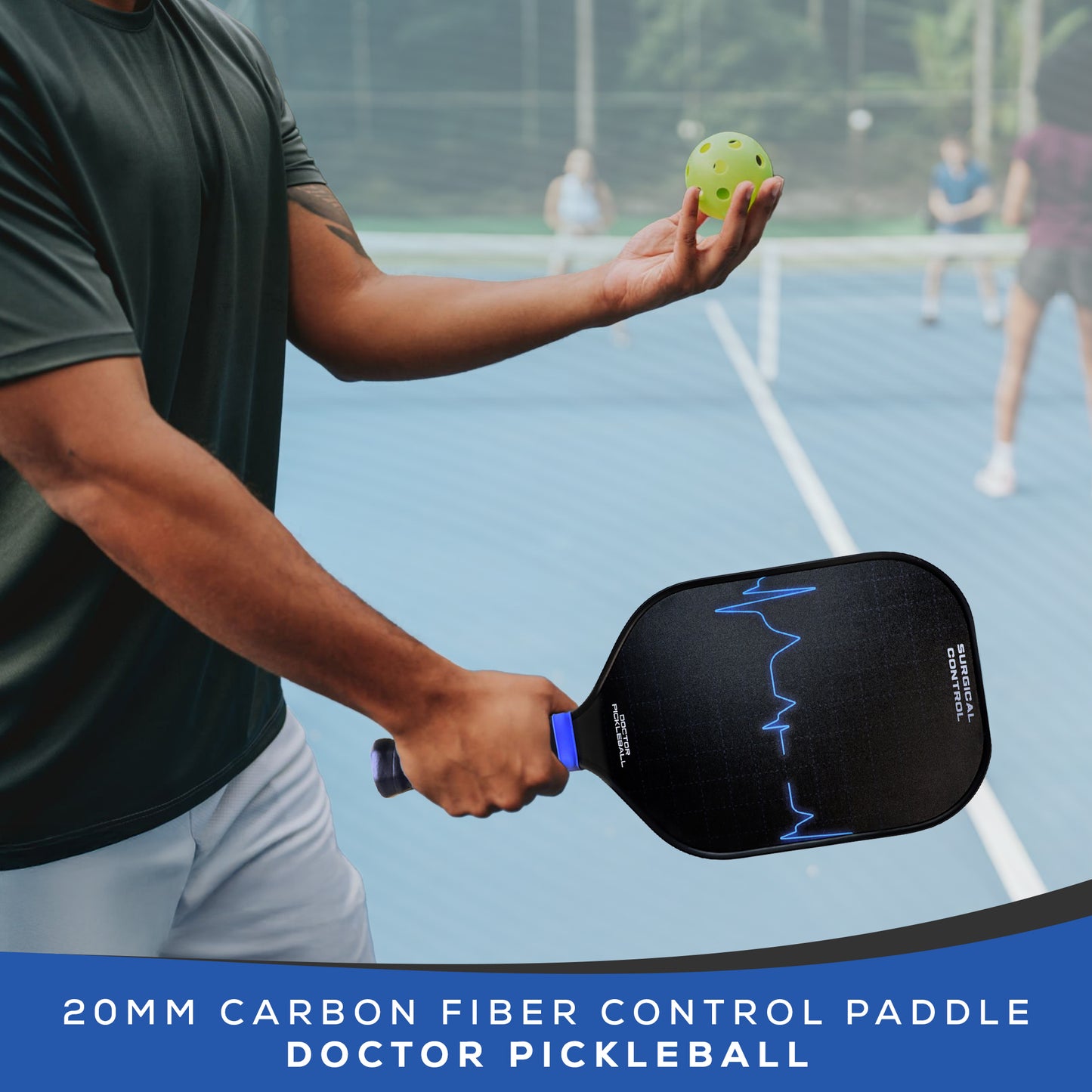 Carbon Fiber Surgical Control Pickleball Paddle