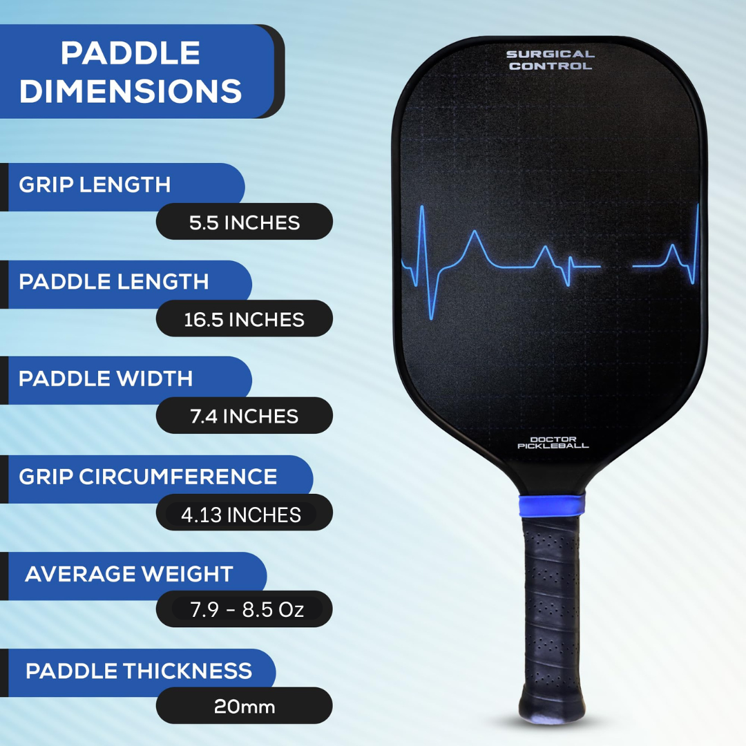 Carbon Fiber Surgical Control Pickleball Paddle